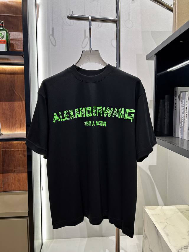 aw 亚历山大Wang短袖立体厚版字母Logo 版型宽松 不挑人 大版型 至220斤 面料采用进口定制液氨酸面料 市面上没有的 仅供大牌连锁店 经过洗水 缩水达