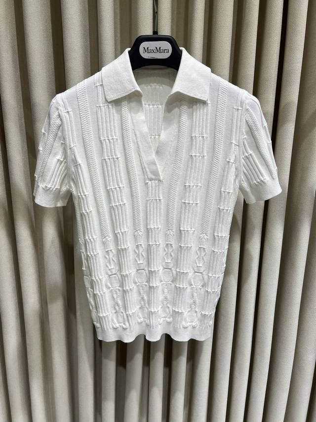 代购 #新品#Her*25早春竹节链条提花V翻领开衫 代工厂p原单渠道 Size S-M-L code 25022524