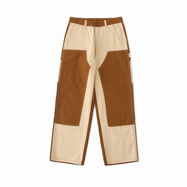 Carhartt Wip 卡哈特工装双膝裤伐木裤Cleanfit工装宽松直筒长裤B01Vibe风 重磅面料手感厚实大货面料采用12盎司重磅纯棉帆布面料裤腿内侧工