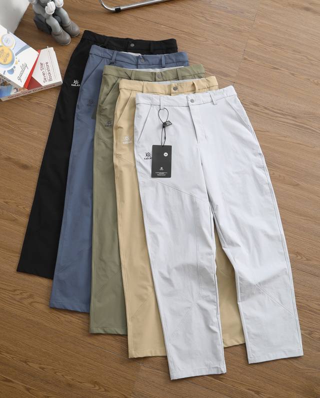 新款上新 品牌：凯乐石 Kailas 尺码：M-L-Xl-Xxl-Xxxl 颜色：黑色-卡其-浅灰-军绿-深蓝 类型：机能超薄户外速干透气长裤 材质：进口运动速