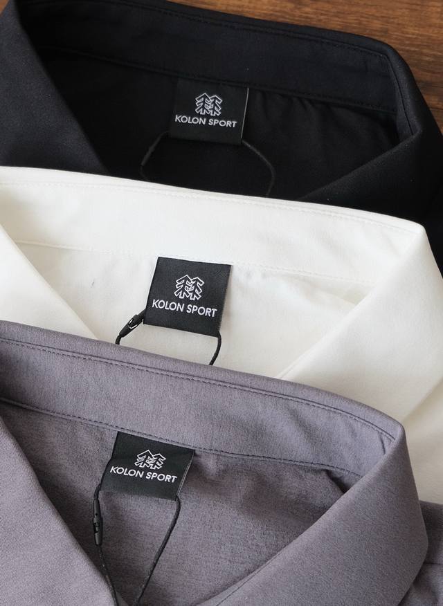 细节图 Kolon Sport可隆户外速干压胶运动短袖Polo衫