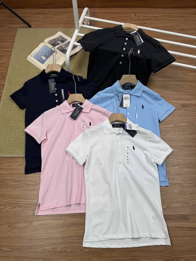 五扣女款 拉夫劳伦五扣女款小马标Polo Ralph Lauren拉夫劳伦五扣刺绣Polo 保罗短袖T恤半袖 保罗Polo衫 美国Ralph Lauren拉夫劳