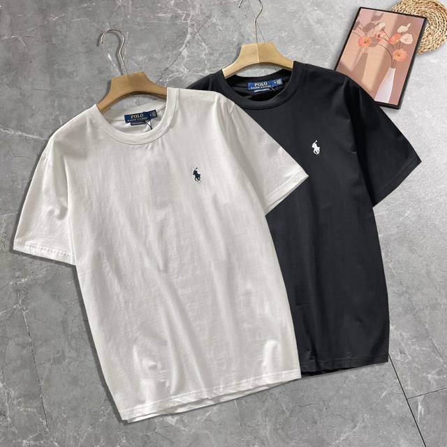 高版本 Ralph Lauren 拉夫劳伦男装经典小标刺绣款夏季圆领短袖T恤 高品质首选认准品质下单 经典百搭款 全棉220克洗水面料 柔软舒适！品质超好！基础