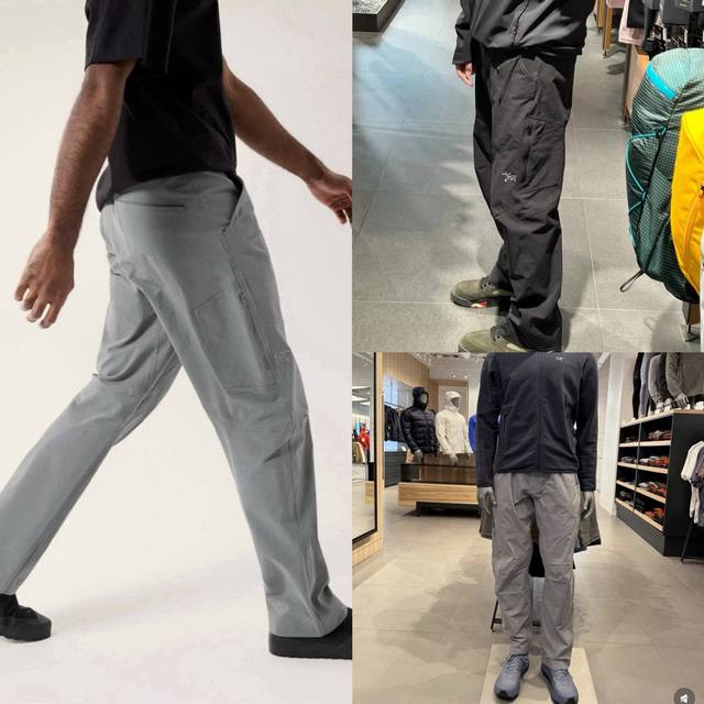 细节图 Arc'teryx 始祖鸟 三色Cronin Cotton Pant 春夏顶级科技速干刺绣Logo长裤 整条裤子由多达二十多块立体裁片拼接制作而成 高工