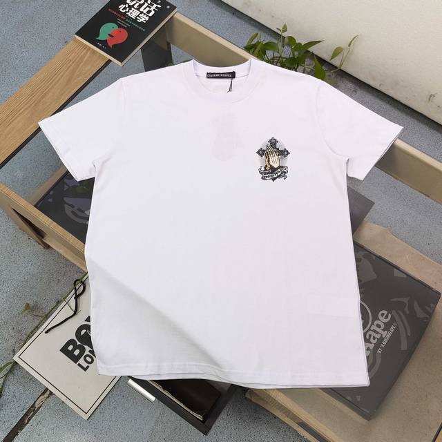 特价 黑色：M1 L1 Xl1 Xxl1白色：M1 L1 Xl1 Xxl1 款号：Ch8760 高版本 2025新款Chrome Hearts克罗心Ch双手飘带