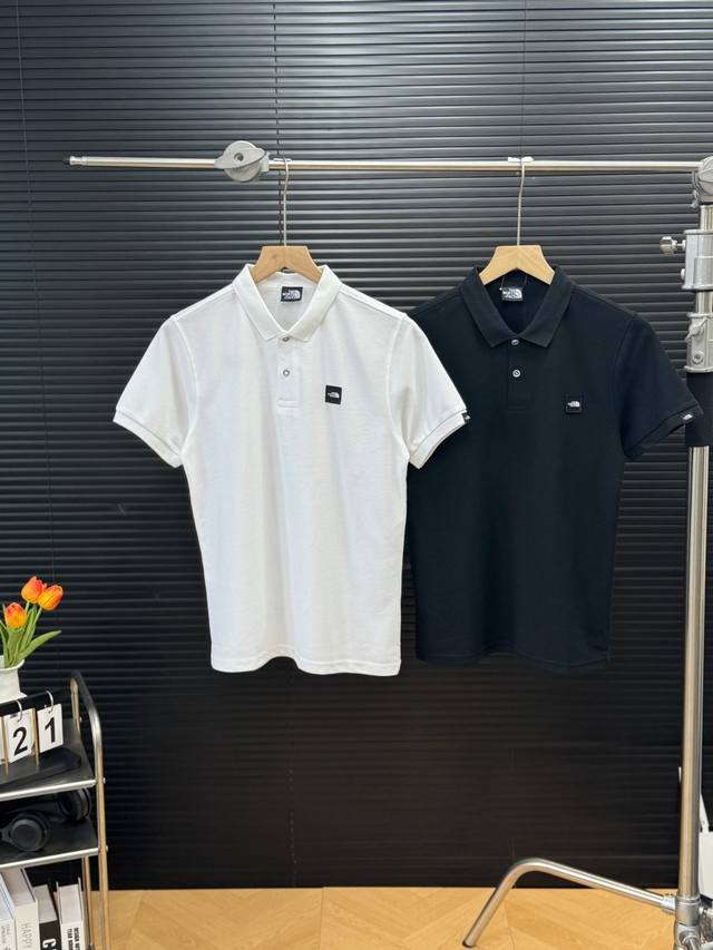 颜色 黑色 白色 尺码M到3Xl 北面Ue男短袖Polo衫舒适透气城市户外春夏新款Thenorthface 8Bu1 线上690+ 25最新款珠地棉网眼透气面料