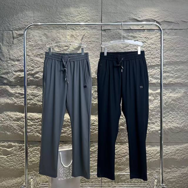 可隆Kolon Sport Camping系列 Seco面料吸湿速干防晒Upf70+抗皱棉感针织冰丝运动裤 又到了夏天穿啥都热，一动就汗流浃背的季节，直到我遇见