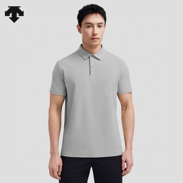 高品质，雪梨纸精包装 Descente 迪桑特25夏季新品！男士都市通勤休闲100%精梳丝光棉短袖Polo衫！十星推荐！原厂代工！品相一级棒！客供新疆长绒棉面料