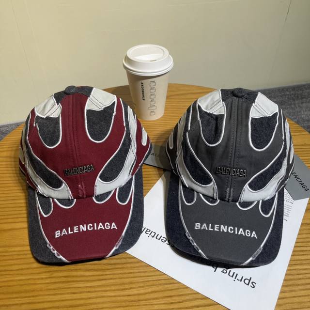 巴黎世家Balenciaga刺绣水洗棒球帽
