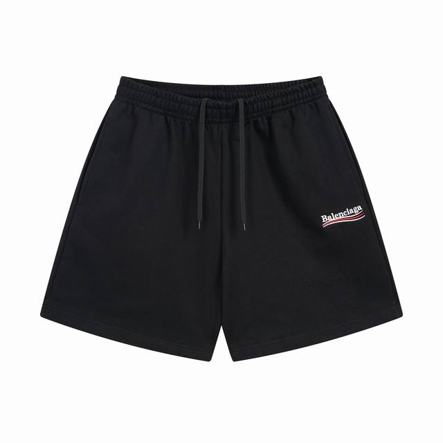 Balenciaga 巴黎世家2025 Ss 新款海浪花经典Logo刺绣短裤 本市场No.1的质量 真正天花板品质 全部原版开发注意细节图 避免被盗图商家混发