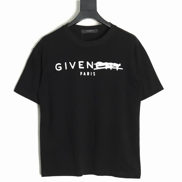 Givenchy 纪梵希 涂改字母印花情侣圆领短袖 T恤-顶级版本 T101 男女同款 不挑年龄不挑身材不挑性别 经典不过时 面料手感非常舒服 质感超强 超级百