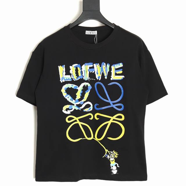 Loewe 罗意威 熊猫印花情侣圆领短袖 T恤-顶级版本 T092 男女同款 不挑年龄不挑身材不挑性别 经典不过时 面料手感非常舒服 质感超强 超级百搭好看的一
