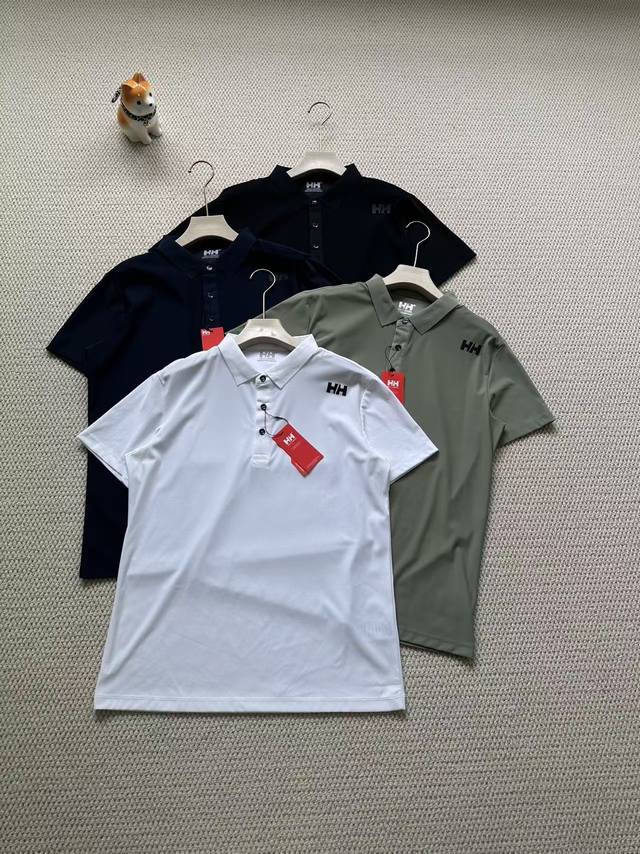 Hellyhansen海丽汉森 Hh25夏季经典休闲商务吸湿速干抗菌凉感Polo衫，面料:85%锦纶+15%氨纶超细密双纱凉感速干珠地面料炒鸡的柔软、炒鸡的丝滑