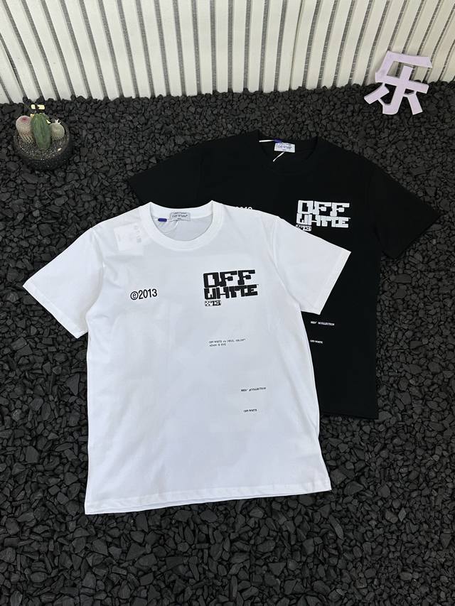Off White 夏季新品Ow后背白色箭头涂鸦字母印花短袖T恤 情侣款 小红书热门爆款，明星网红同款穿搭，男女日常通勤穿搭必备单品！ 高品质高克重双纱面料，亲