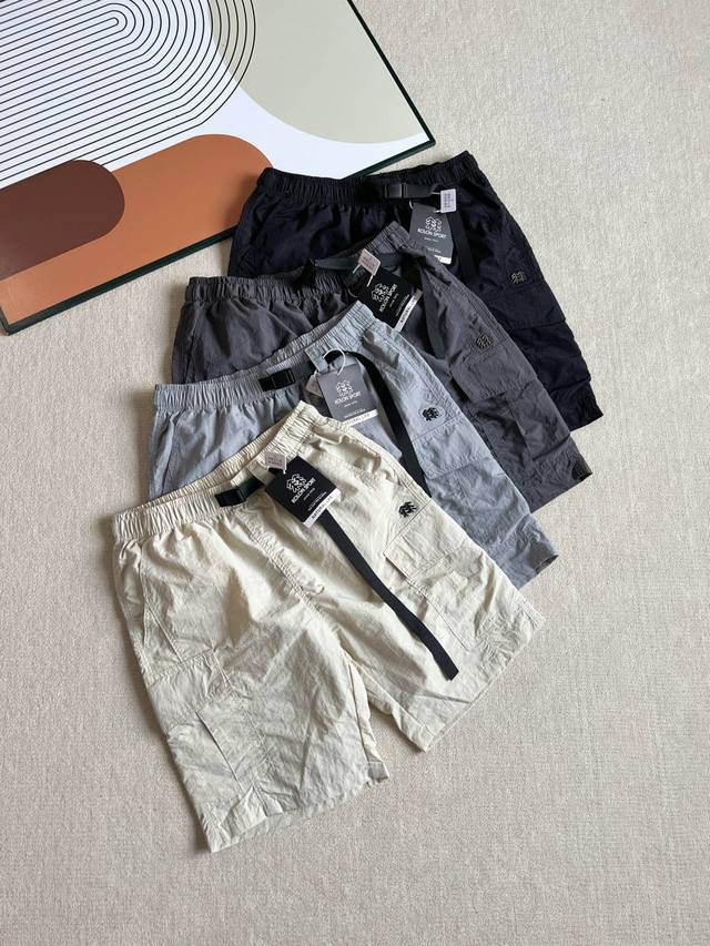 可隆Kolon Sport 翻盖多口袋宽松防泼水耐脏五分短裤 官W在售900+，很硬的一批货，官网原版购回！所以辅料全部开模定制！金属Golo，独家首发...可