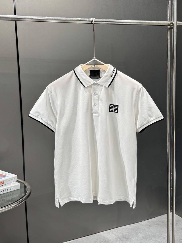 Givenchy 纪梵希专柜同步新款 男士高端商务Polo衫 爆款推荐 -采用原版Zp一致定制索罗娜双珠地面料 螺纹同缸定染零色差 ！ Yb一样克重260G 高