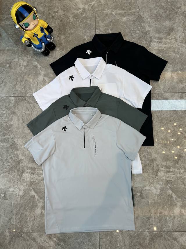 供 Descente迪桑特Training系列综训Tough男士短袖Polo衫 基础百搭的短袖Polo衫。采用迪桑特经典Tough面料制作，双组分纱线结构，强化