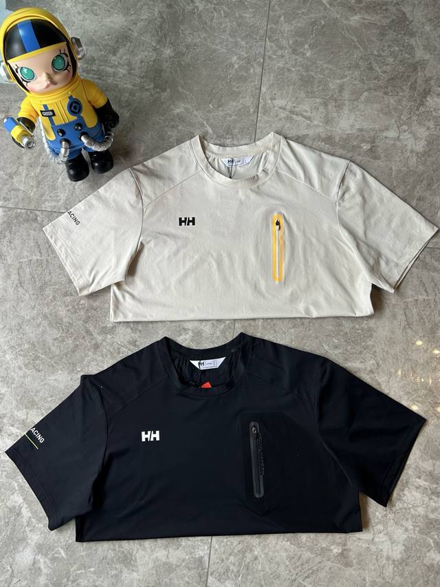 供 现货 2025Hh海丽汉森Helly Hansen Hh综训运动健身Tough透气排汗男士短袖T品牌压胶字母Logo 进口精梳珠地棉面料亲肤舒爽，不粘身不黏