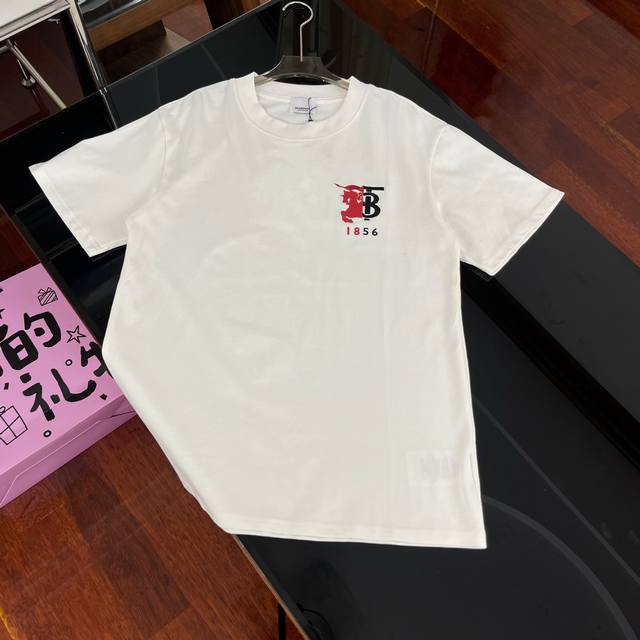 Burberry巴宝莉战马Tb对比徽标马术骑士短袖 T恤｜709 260克双纱面料 吊牌+领标+洗水唛+防尘纸齐全 进口机精密刺绣 紧密不留白 牢靠度高 不开裂