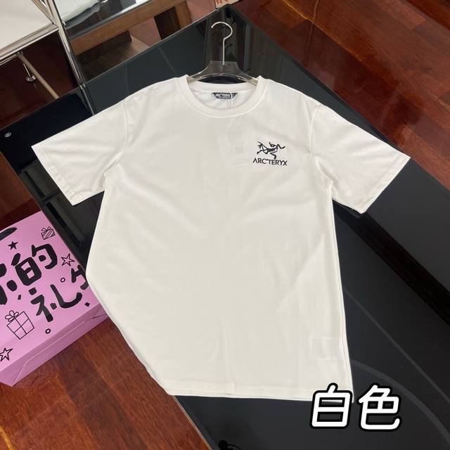 Arc‘Teryx 始祖鸟 爆款刺绣小标情侣圆领T恤｜007 原版定制辅料，吊牌、包装袋、贴纸、洗水唛、防尘纸一应俱全 原版一致走线，区别市面错版，细节拉满 2