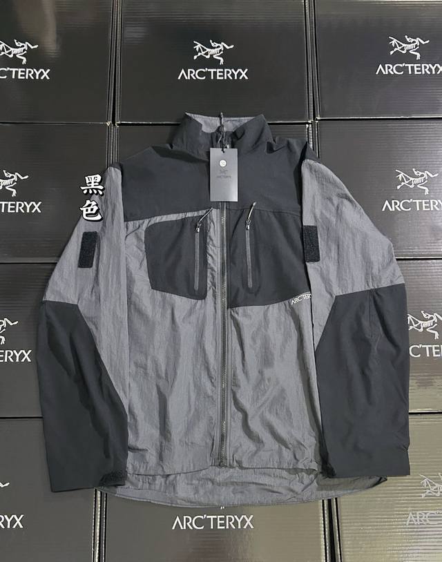 降价 ，黑色 款号K12Arc'teryx 始祖鸟2025夏季男士全天候户外运动出行旅游爬山轻量化防晒衣皮肤衣！男女同款！官网同款！ 这款不仅仅是防晒那么肤浅