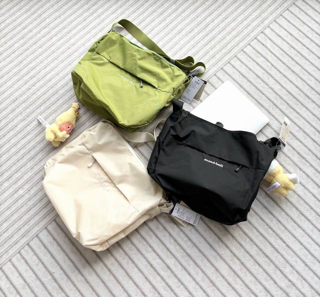 原厂跟单！ 美山 Montbell 6L 挎包 尺寸：30*39*14Cm，6L Montbell Bernina 6L 轻便城市旅行 尼龙 斜挎包单肩包 中号