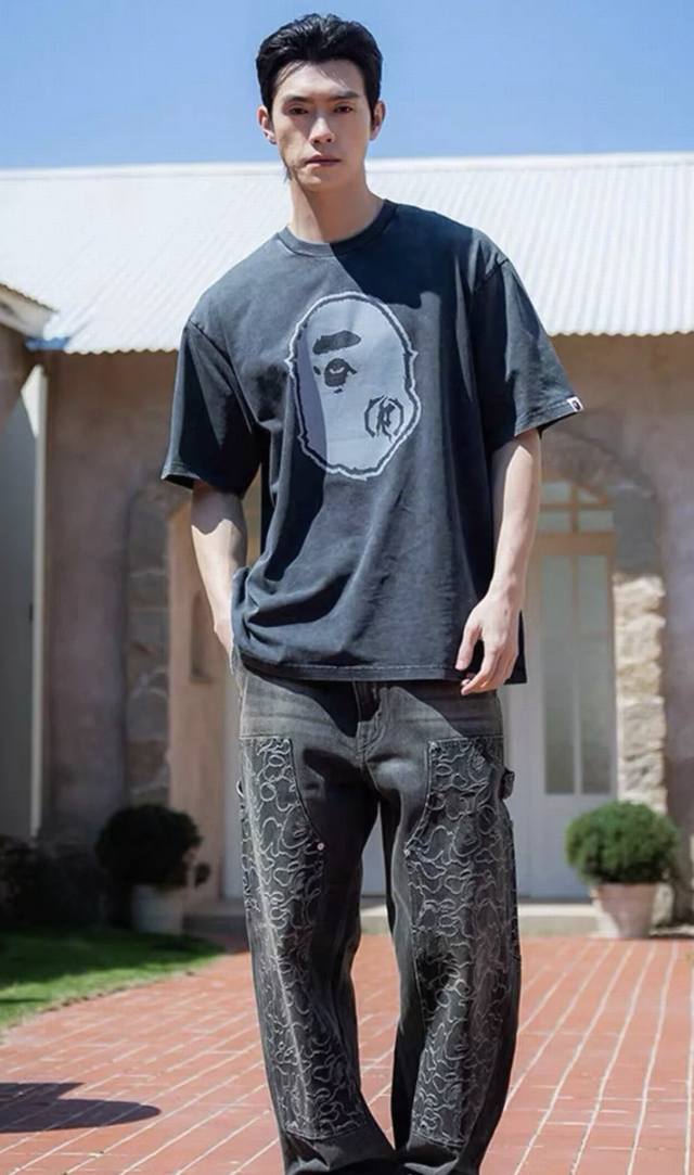 Bape猿人头短袖#