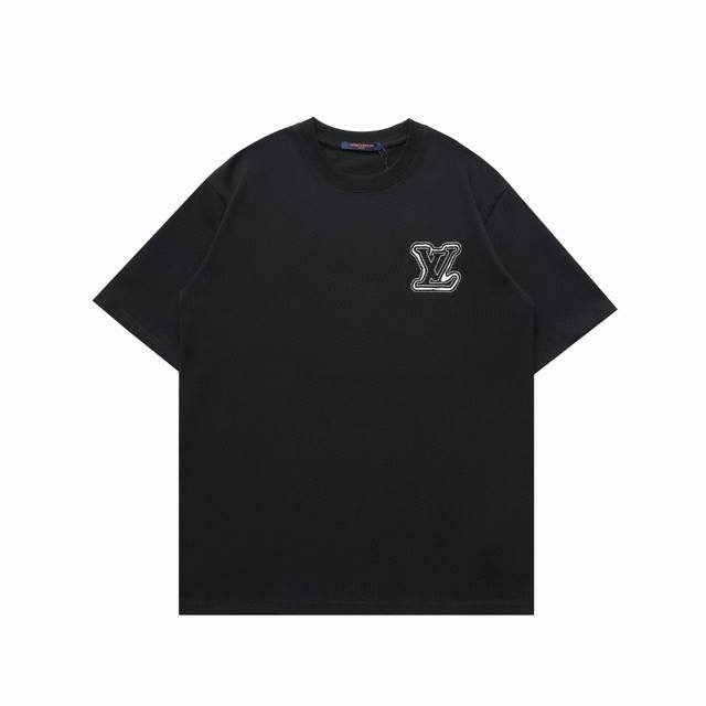 顶级复刻版本 Louis Vuitton 路易威登新款涂鸦手绘休闲圆领短袖T恤 款号：3331 面料: 280克重磅纯棉，随意对比 全套新款路易威登辅料 男女同