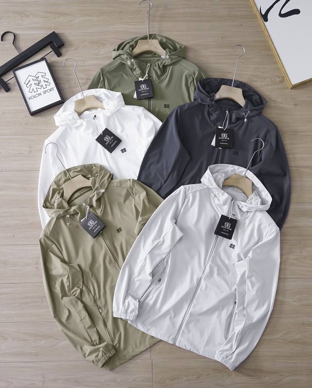 Kolon Sport 可隆夏季冰丝五色皮肤防晒衣 超好透气性舒适细腻柔软亲肤，面料成份90锦纶10氨纶Upf80+紫外线防护系数Upf 40，专业报告认证款式