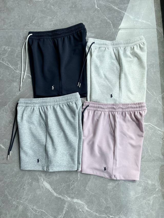 Ralph Lauren拉夫劳伦爆款短裤 颜色：盐白，麻灰色，粉色，深藏青 尺码：M，L，Xl 面料：70%棉，20%聚酯纤维，10%氨纶 夏季Ralph La