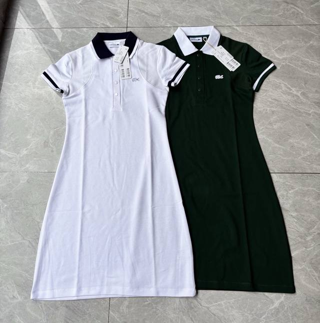 Lacoste法国鳄鱼女士夏季休闲罗纹棉短袖Polo连衣裙 Ef7284 Acoste纯正法式优雅系列 Polo裙是集优雅、时尚、舒适于一体的，它不仅能够满足你
