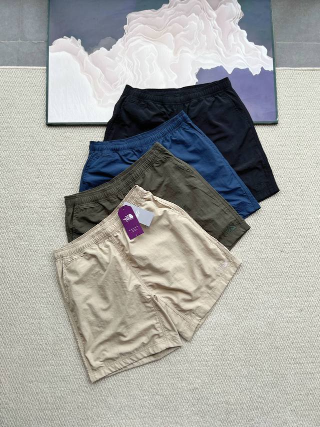 Tnf｜北面紫标 日单 The North Face Purple Label X Beams Nylon Shorts 联名 男女款内衬网眼抽绳短裤五分裤.