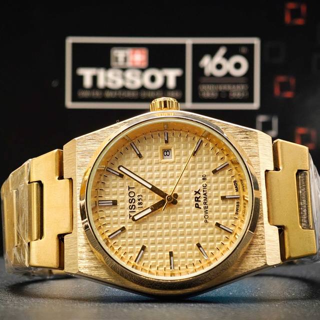 李栋旭同款机械表 天梭Tissot Prx超级玩家系列腕表 自动机械机芯 T137.410.11.031 复古时尚 商务男士石英腕表火爆登场 天梭Prx超级玩家