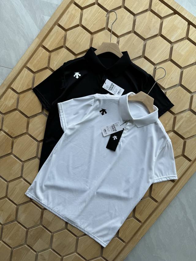 顶级款Descente迪桑特Training系列Tough男士速干Polo衫 科技赋能，速干体验采用Tough高科技速干面料，仿棉柔触感结合珠地网眼结构，0.2