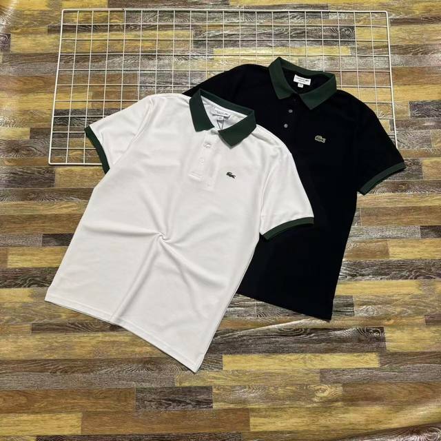 新款上新 限量款推荐2025 Lacoste法国鳄鱼男装经典休闲正肩翻领Polo衫短袖T恤 多色密码Ph8121万针刺绣情侣款男女同款翻领Polo衫打底衫商务时