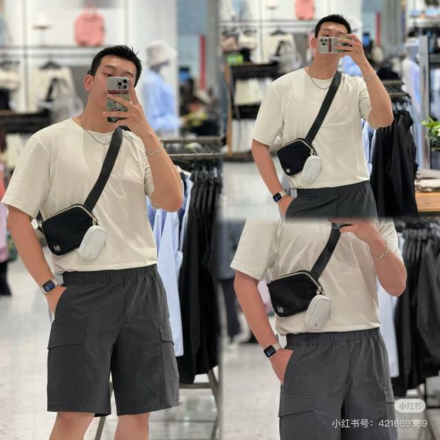 Lululemon Easyset男士户外超薄轻量速干训 短袖！面巾纸般柔软轻薄 3M反光Logo 棉质感觉速干短袖男款T恤，采用全新一代 干爽触感的弹力运动面