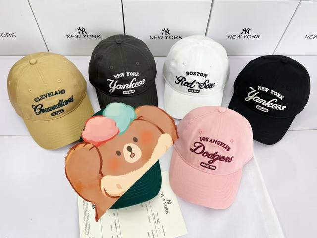 新款上新专柜全套包装10 盒子+发票 韩国Mlb棒球帽正品 夏季新款字母百搭男女同款休闲鸭舌帽 专柜最新款棒球帽鸭舌帽！超级洋气特别！一目了然的高品质，柜子的同