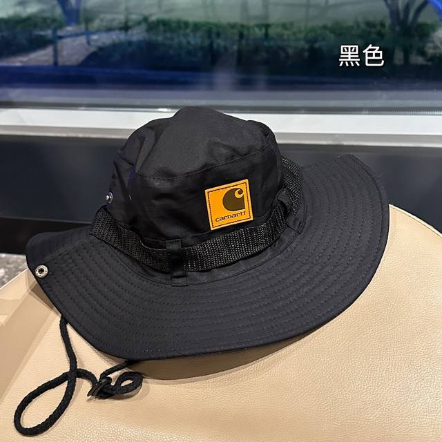 卡哈特新款男女情侣款渔夫帽，春夏新款防晒速干透气携式盆帽登山帽。客供材质具有较好的防水透气性，轻量化的设计轻若无感，快速凉感透气不闷热，可调节帽围适合不同头围，