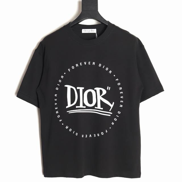 Dior 迪奥 圆圈印花Logo短袖T恤 T059 男女同款 不挑年龄不挑身材不挑性别 经典不过时 面料手感非常舒服 质感超强 超级百搭好看的一款 男女都非常合