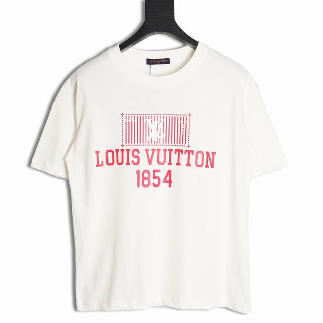 Louis Vuitton Lv 路易威登 1854粉色印花情侣圆领短袖 T恤-顶级版本 T057 男女同款 不挑年龄不挑身材不挑性别 经典不过时 面料手感非常