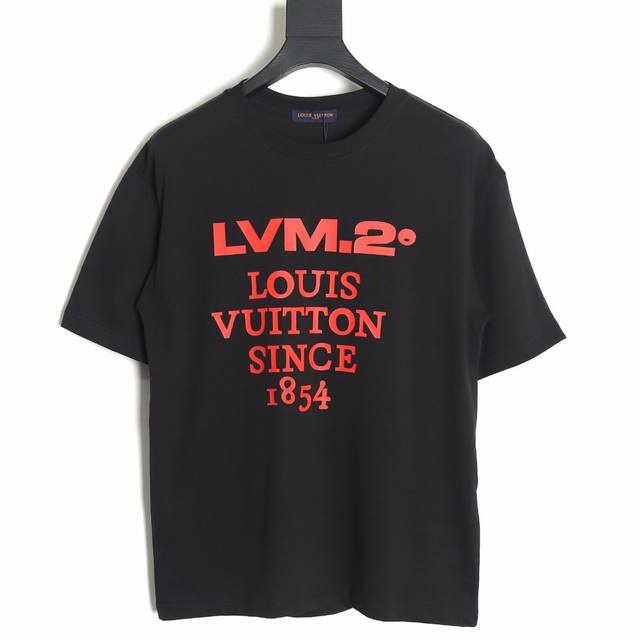 Louis Vuitton Lv 路易威登 红字母印花情侣圆领短袖 T恤-顶级版本 T019 男女同款 不挑年龄不挑身材不挑性别 经典不过时 面料手感非常舒服
