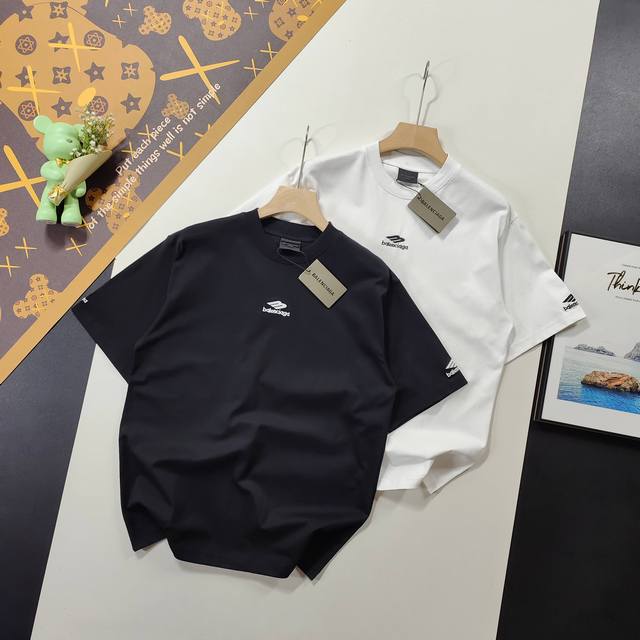 尺码Xs-L爆款 Balenciaga 巴黎世家2025 Ss 最新滑雪系列3B经典Logo胸前左右刺绣短袖T恤 本市场No.1的质量 真正天花板品质 全部原版
