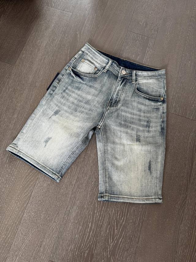 路易威登 Louis Vuittonss24夏季新款 Sottfrunk系列牛仔短裤 高品质丹宁牛仔面料 男女同款 时尚牛仔五分裤 尺码28-38齐码 颜色：图