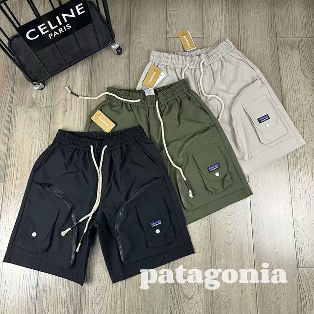 Patagonia 巴塔哥尼亚美式街头运动工装五分裤 防刮耐磨工装多口袋短裤，经典简约 不过时 街头风潮潮流款，锦纶材质，轻盈柔软，久洗久穿 不变形 全裤立体裁