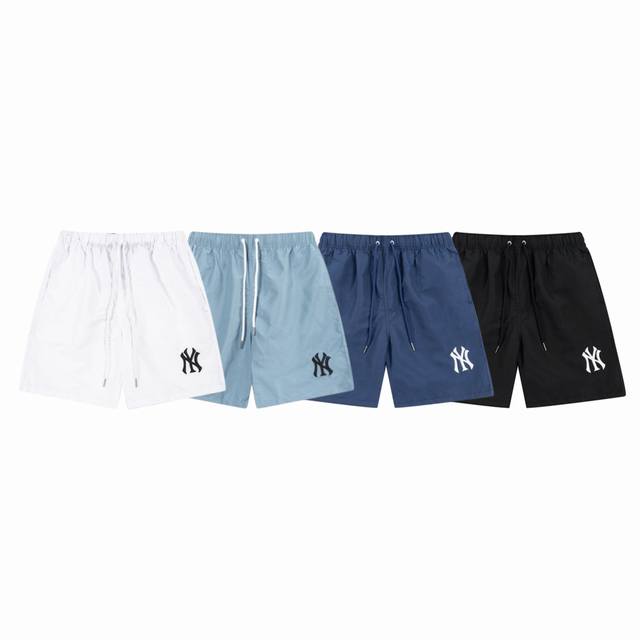 Mlb 美职棒夏季新款速干梭织运动情侣短裤五分裤-原单版本 Color：浅蓝色 白色 黑色 藏蓝色 Size：S M L Xl Xxl Number：25922