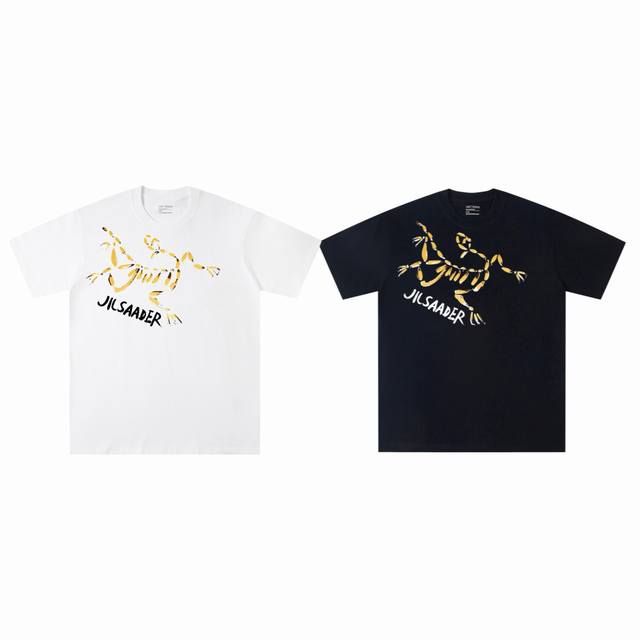 Arc'teryx 始祖鸟 X Jil联名款 涂鸦鸟印花休闲情侣短袖T恤-顶级品质 Coler：黑色 白色 Size：M L Xl 2X Number：2522