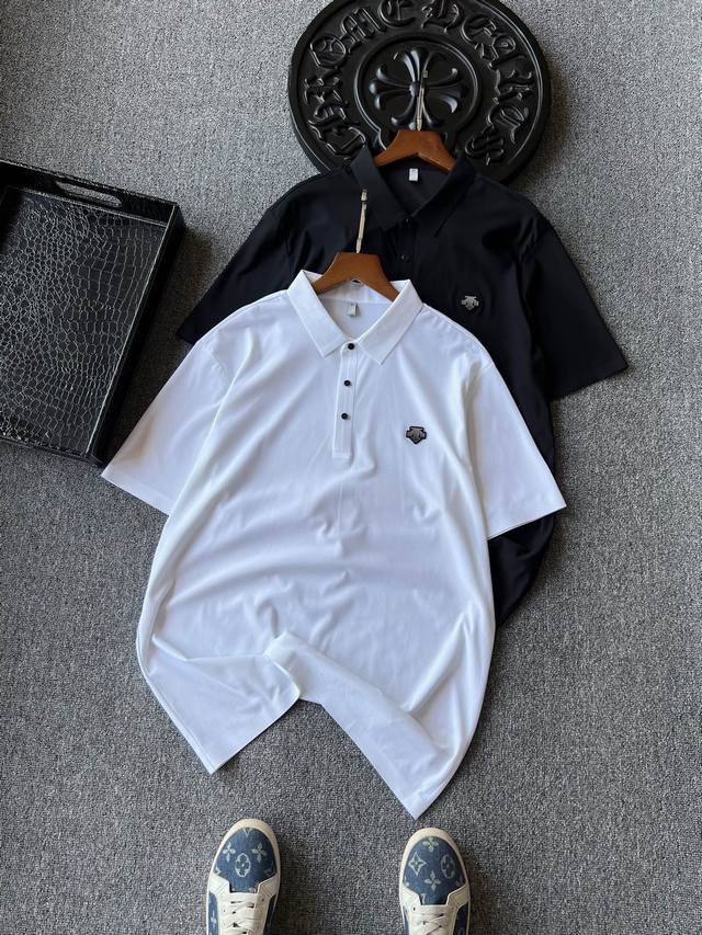 专柜顶级桑蚕丝！ 人气爆款！Descente 迪桑特专柜新品桑蚕丝无痕短袖Polo衫！恒隆在售万元级，款号：7712 迪桑特家今年顶级冰氧桑蚕丝锦氨棉面料！拿到