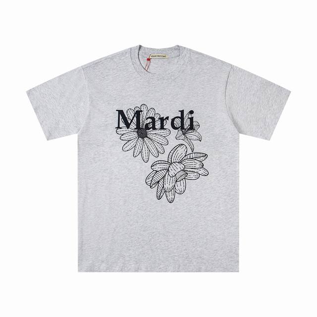 Mardi Mercredi Ss25玛尔蒂金高银尹胜雅同款三花系列印花图案圆领短袖T恤-原单品质 花朵进口印花纯棉T恤 到手第一感觉就是质感柔软惊艳 厚厚柔柔