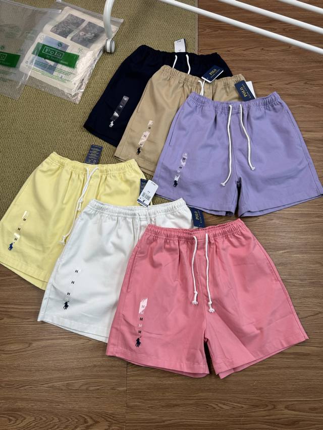 六色齐发 顶级品质 拉夫劳伦Ralph Lauren保罗小标战马基础休闲短裤 标志性Polo小马标，自带不费力的精致感，久坐不卷边不起褶；双车线包边工艺让裤管挺