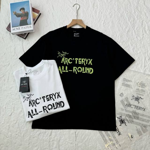 9988 Arc'teryx始祖鸟 个性字母Logo 休闲运动短袖T恤 -前幅的图案是始祖鸟设计款，印花采用进口胶浆工艺，经过对印刷网版进行技术处理，加了牢固度